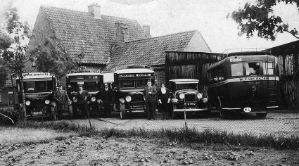 Autobussen, Budel 1930.