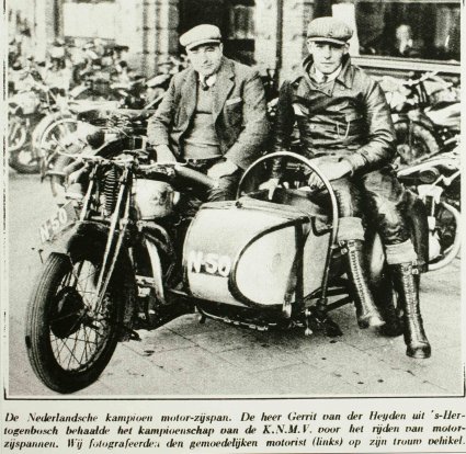 Motor met zijspan, 1931.