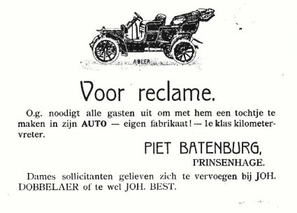 De auto in de feestgids (Collectie Stg. Het Uden-archief van Bressers)
