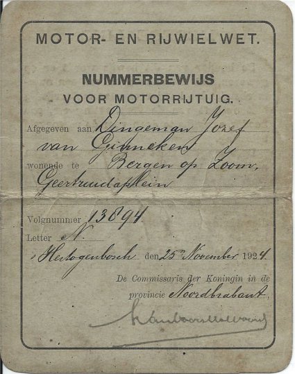 Nummerbeijs 1924.