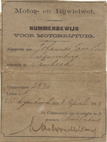 Nummerbewijs N-2330