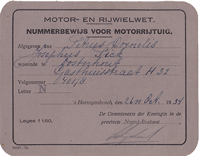 Collectie P. Fick