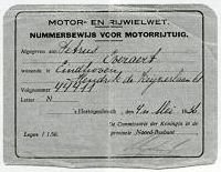 Nummerbewijs Petrus Everaert.