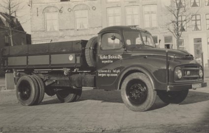 Austin 4x2 vrachtwagen, december 1956.