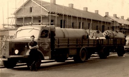 Mercedes vrachtwagen, c. 1950 (collectie G. Ligtvoet)