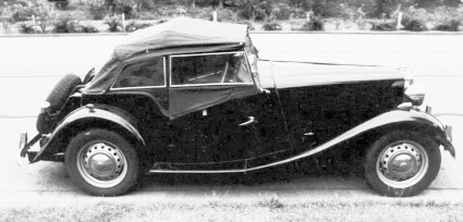 De MG TD in de jaren vijftig (Collectie Jasper Nederhoed)