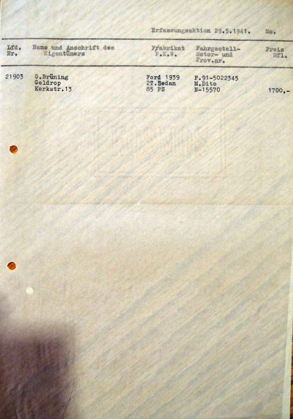 N-15570 Waardeschatting, 1941