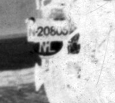 Detail (negatief) van foto 1