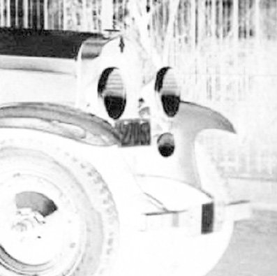 Detail (negatief) van foto 1