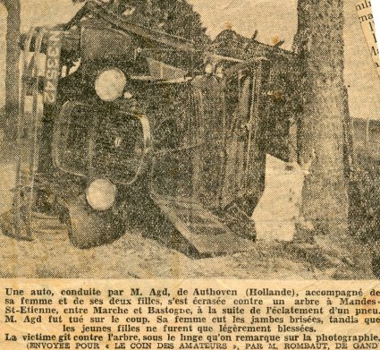 N-33542 verongelukt in 1936 in België (collectie M. van Agt)