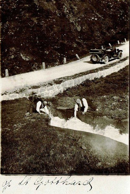 Op de Gotthard (collectie M. Wieberdink-Claassen)