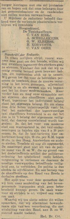 Bron: Bredasche Courant, 5 maart 1928