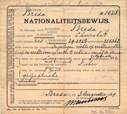 Chevrolet (coll. P.J. van Steen)