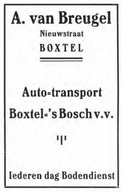 Bron: Gemeentegids Boxtel 1925