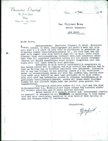 Bron: BHIC, Archief Militair Gezag, scan 693