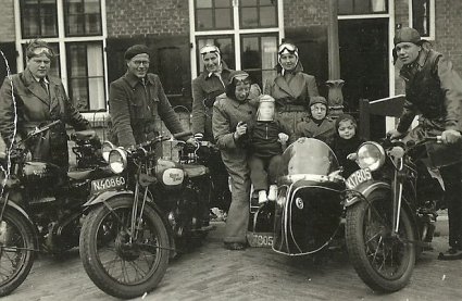Royal Enfield en Zündapp (coll. M. Goossens)
