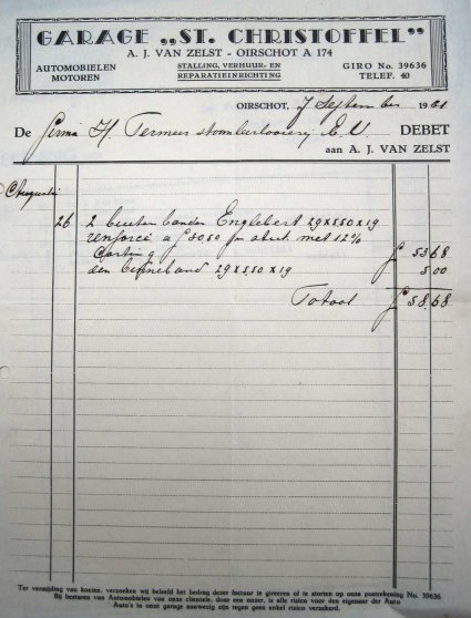 Bron: Archief A. van Zelst