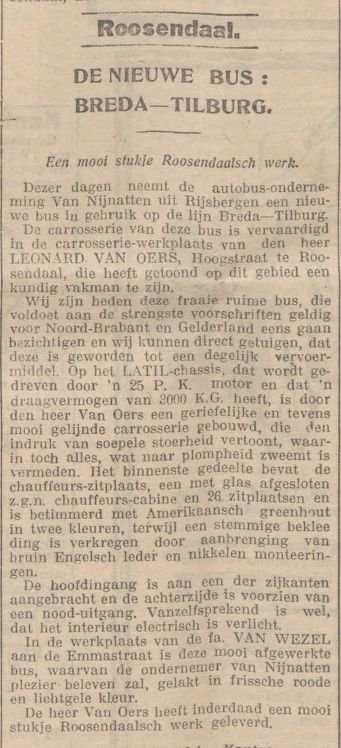 Bron: Dagblad van Noord-Brabant, 15 okt. 1925