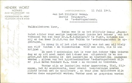 Bron: BHIC, Archief Militair Gezag, scan 549