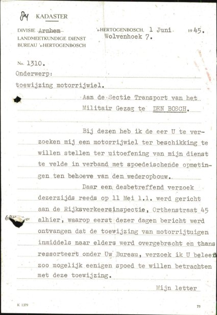 Bron: BHIC, Archief Militair Gezag, scan 703