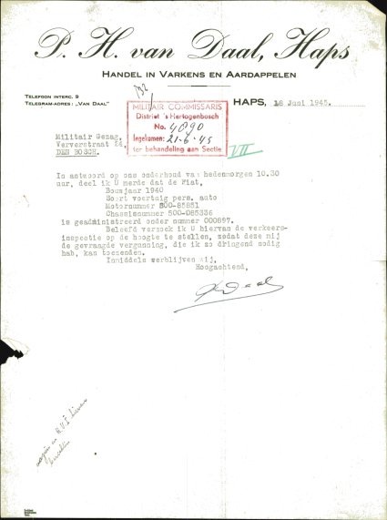 Bron: BHIC, Archief Militair Gezag, scan 631