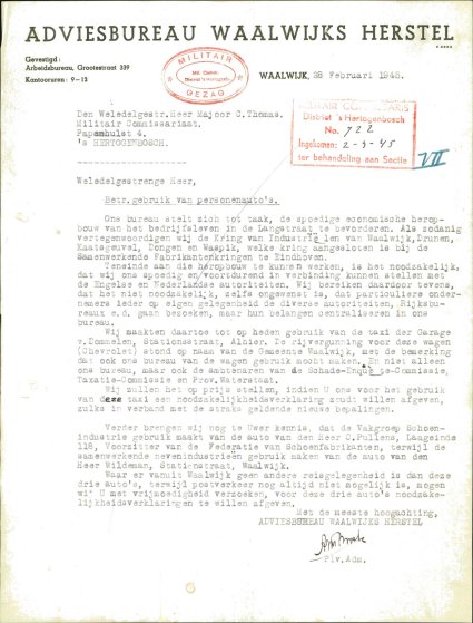 Bron: BHIC, Archief Militair Gezag, scan 315