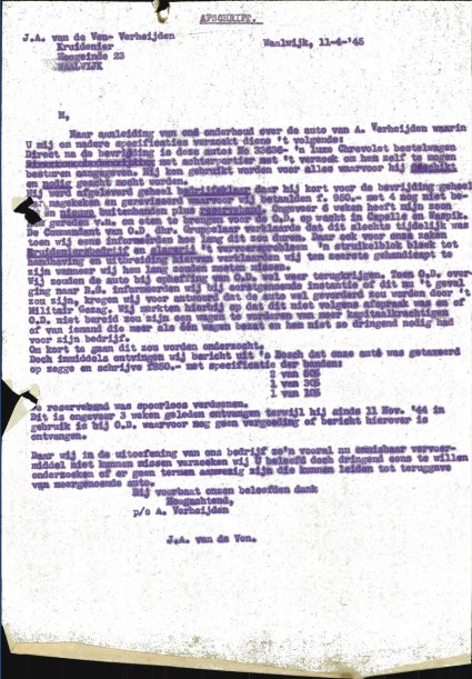 Bron: BHIC, Archief Militair Gezag, inv. nr. 471, scan 500