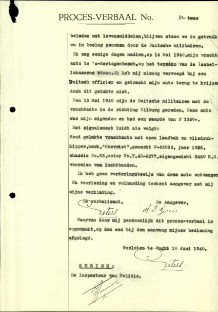 Proces-verbaal (BHIC, archief gemeente Vught 1931-1985, inv. nr. 1011, scan 14)