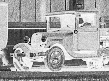 Ford AA (detail - negatief - van foto 1)