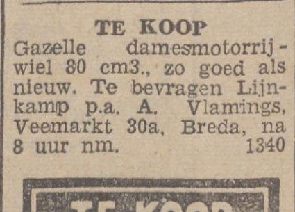 Bron: Dagblad van Noord-Brabant, 11 nov. 1937