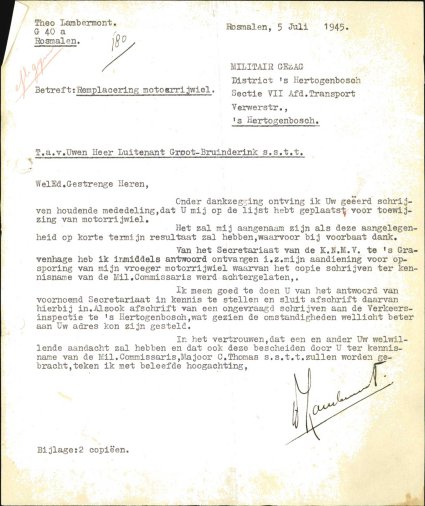 Bron: BHIC, Archief Militair Gezag, inv. nr. 471, scan 540