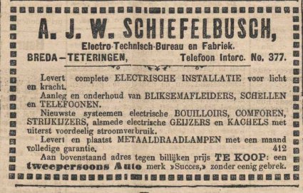 Bron: Dagblad van Noord-Brabant, 11-10-1909