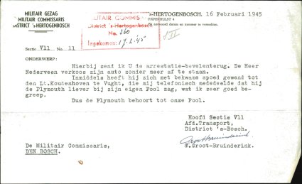Bron: BHIC, Archief Militair Gezag, inv. nr. 471 scan 812
