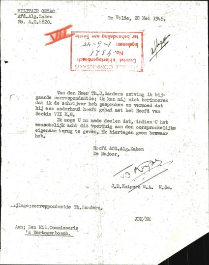 Bron: BHIC, Archief Militair Gezag, inv. nr. 471 scan 664