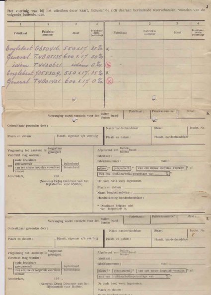 N-6694 Bandenkaart, 1943