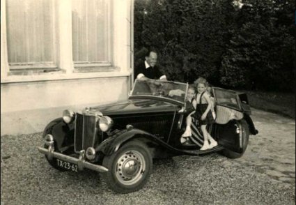 De MG met het nieuwe kenteken (coll. Jasper Nederhoed)