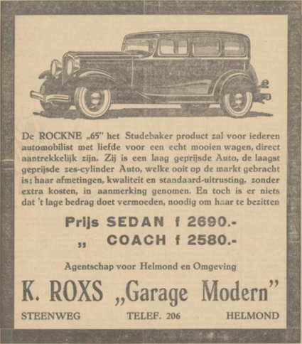 Foto 2: Advertentie in De Zuid-Willemsvaart, 04-06-1932