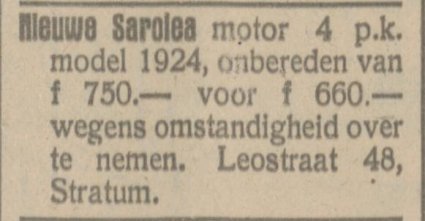 Bron: Eindhovensch Dagblad van 21 juni 1924