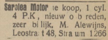 Bron: Eindhovensch Dagblad van 5 april 1924