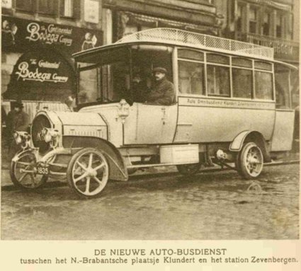 Foto 5: NAG autobus met kenteken N-1835 (foto: Panorama jaargang 1913, nr. 25)