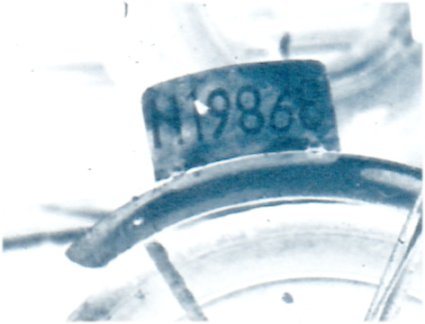 Detail (negatief) van foto 2
