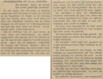 Bron: Eindhovensch Dagblad, 30 juni 1930