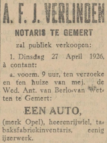 Bron: De Zuid-Willemsvaart, 24 april 1926