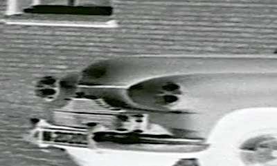 Detail uit de film, negatief en uitgerekt (Film: Nationale Filmdienst Den Haag. Bron: BrabantinBeelden)