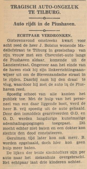 Bron: Eindhovensch Dagblad, 3 november 1934