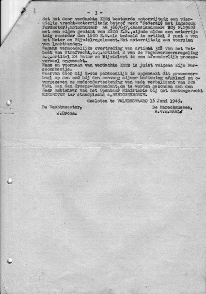 Proces-verbaal, blz. 3 (bron: Archief Heemkundekring Weerderheem, Valkenswaard)
