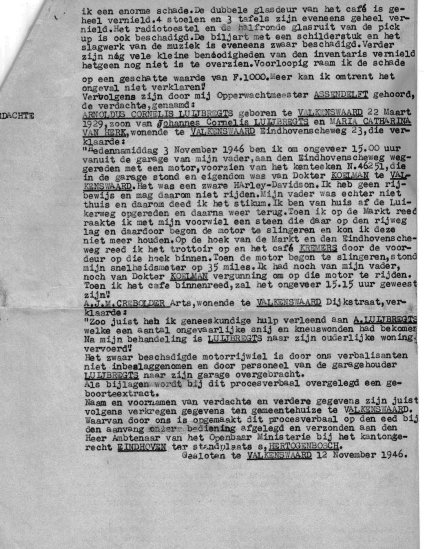 Proces-verbaal, blz. 3 (bron: Archief Heemkundekring Weerderheem, Valkenswaard)