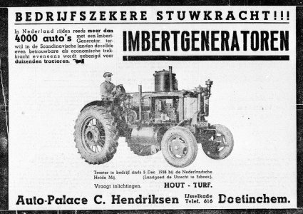 Deering Farmall (bron: De Graafschap-bode van 16 mei 1941)