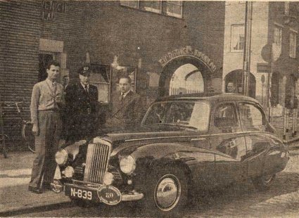 Sunbeam Talbot  (bron: Eindhovens Dagblad, 16 sept. 1951)