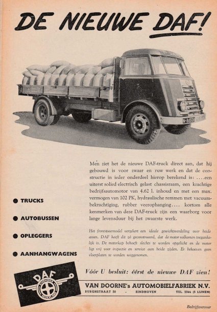 DAF (bron: Bedrijfsvervoer, 31 dec. 1949)